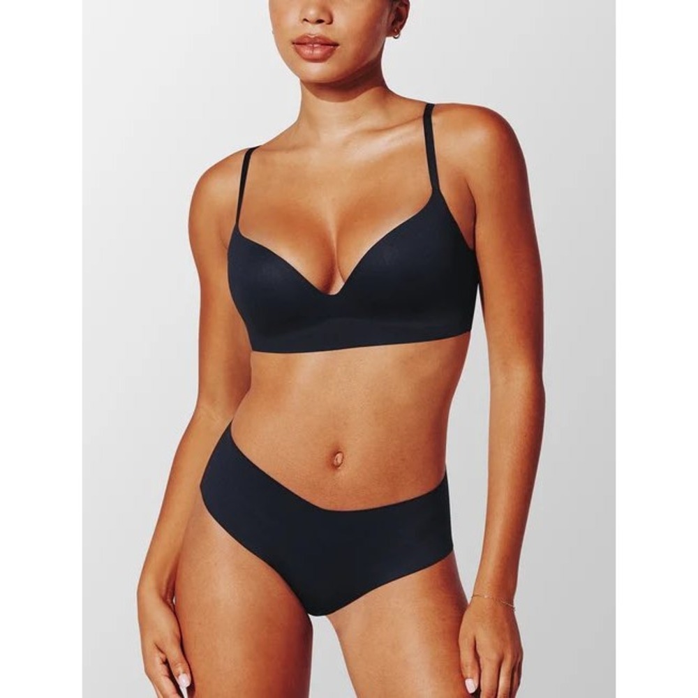ThirdLove Form V-Neck Wireless Bra Black Size S/M